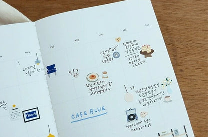 Suatelier Stickers - No.1108 | Cafe Blue