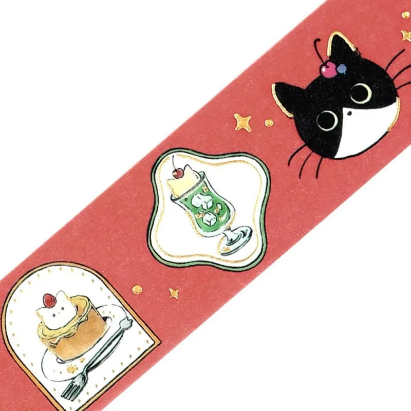 BGM Foil Washi Tape - Cafe Kuroneko Series - Cafe Frame