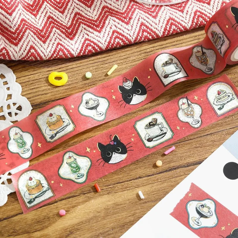 BGM Foil Washi Tape - Cafe Kuroneko Series - Cafe Frame
