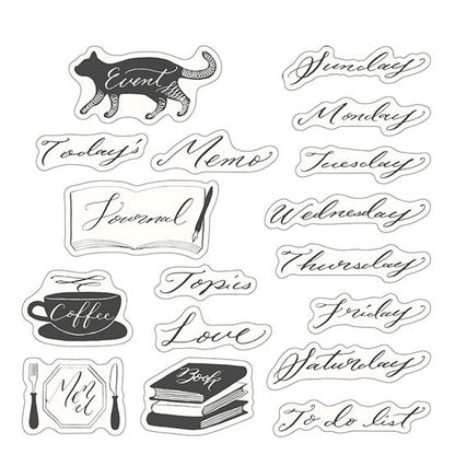Midori Yuru Log Roll Sticker - Calligraphy
