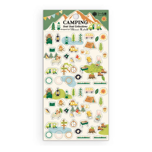 Seal Do Seat Seal Sticker Sheet - Camping