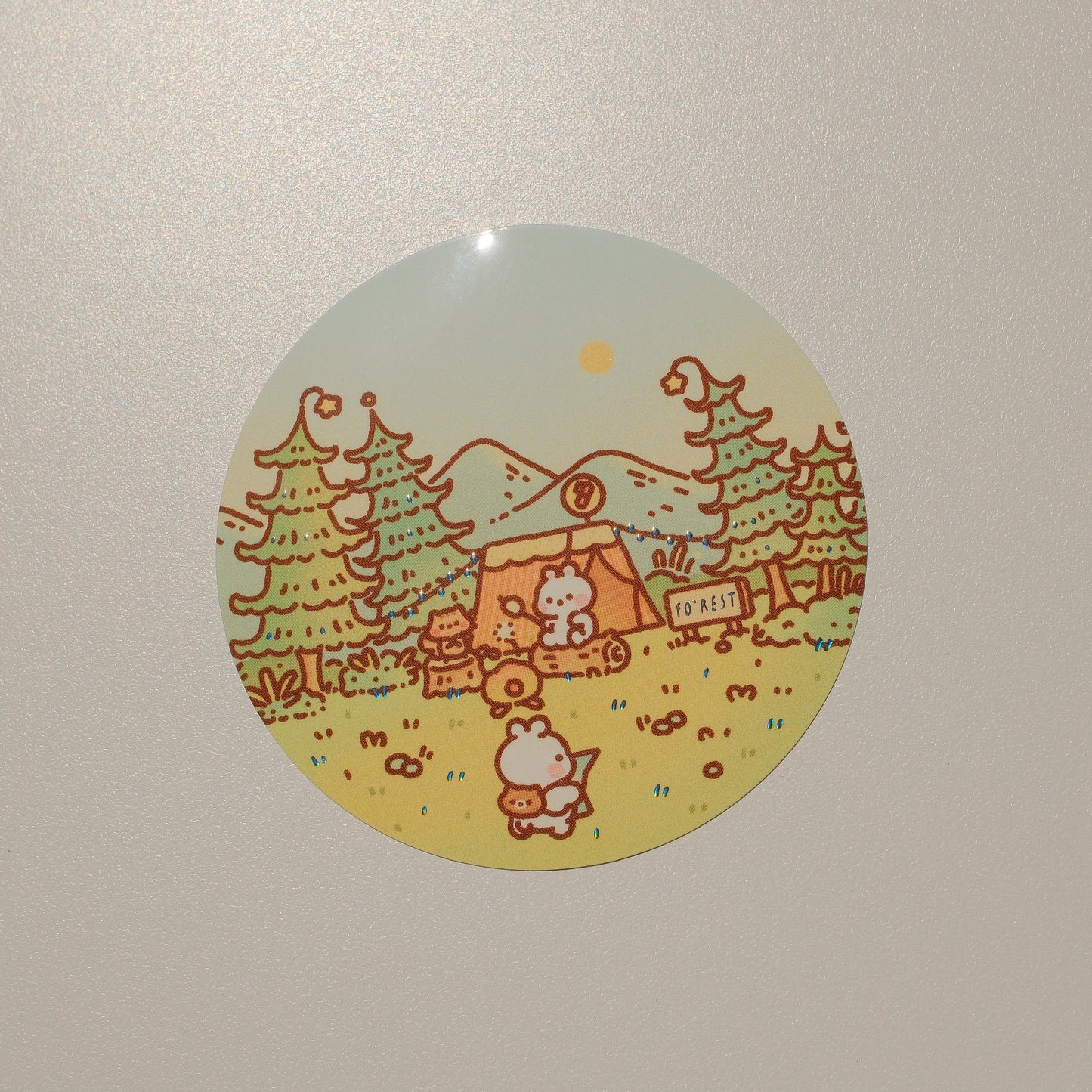 Mt. Fo’rest × 2jingis2jing - Foil Sticker: Temporary Location