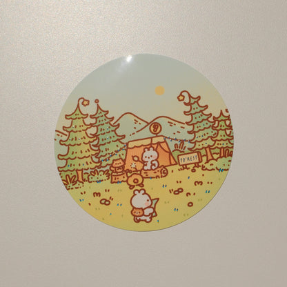 Mt. Fo’rest × 2jingis2jing - Foil Sticker: Temporary Location