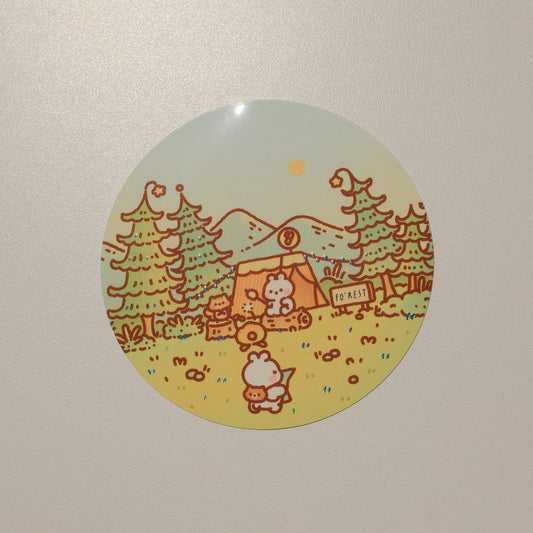 Mt. Fo’rest × 2jingis2jing - Foil Sticker: Temporary Location