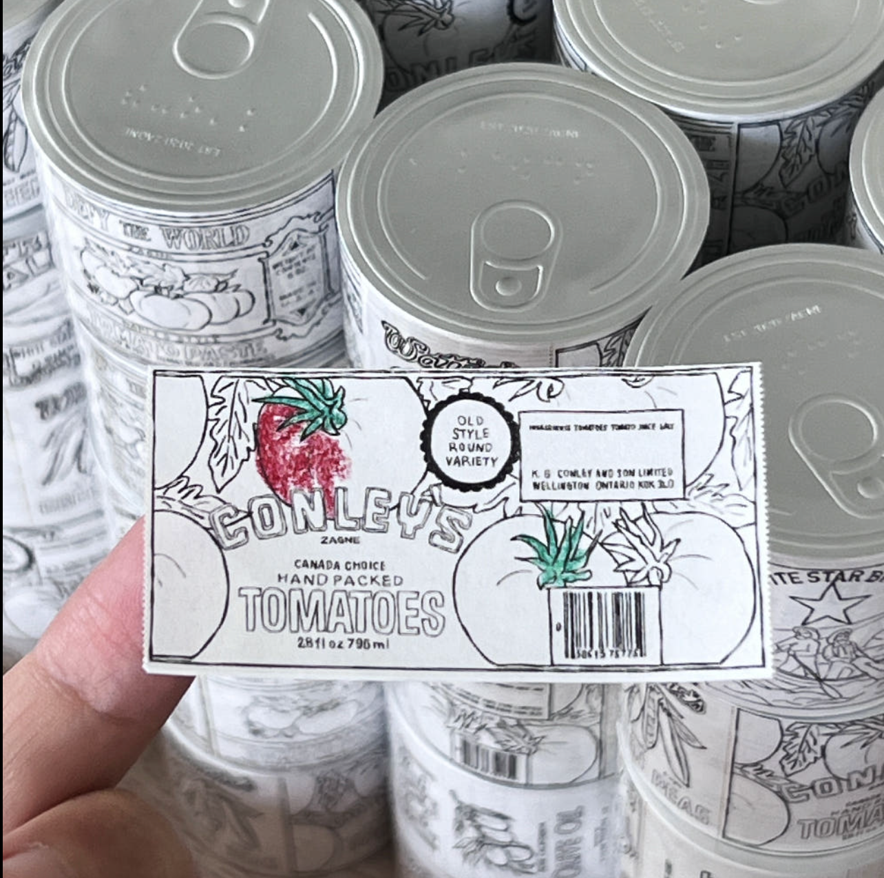 Zagne Korea Washi Tape - Canned Food