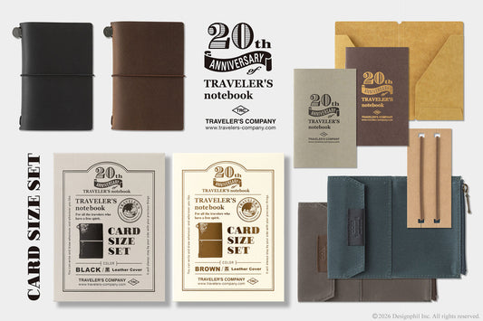 TRAVELER's Notebook - Card Size - 20th Anniversary Set