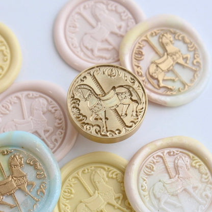 Myrtilles Atelier x Madobe no Meissel - Wax Seal Stamp - Carousel