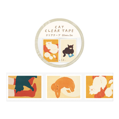 RYU-RYU x mula - Cat Clear Tape - Cat Stamp