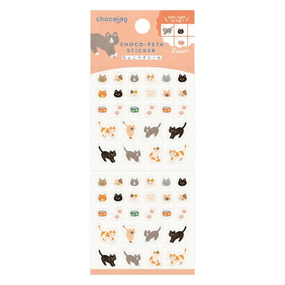 Furukawashiko Choco-Peta Sticker Sheet - Cat