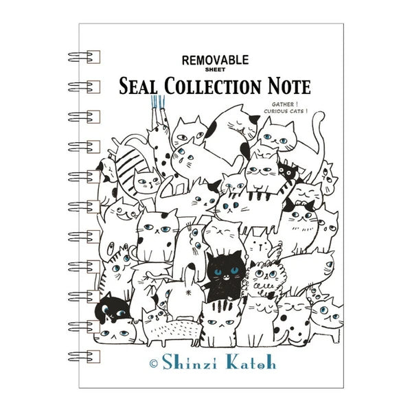 Shinzi Katoh Sticker Notebook - Cat Hill