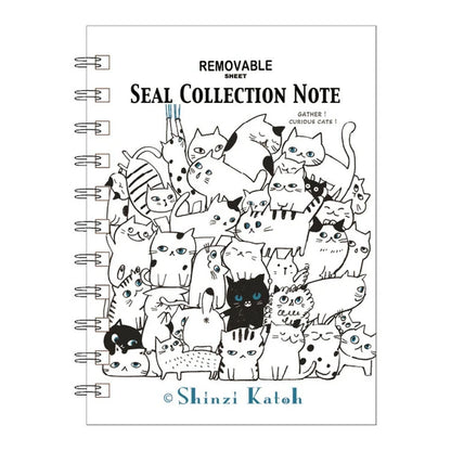 Shinzi Katoh Sticker Notebook - Cat Hill