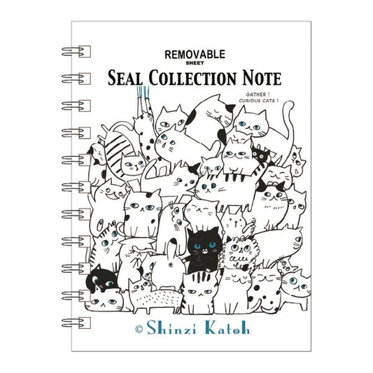 Shinzi Katoh Sticker Notebook - Cat Hill