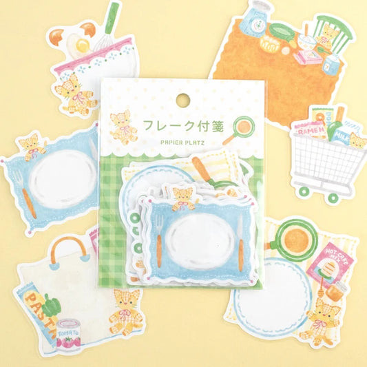 Papier Platz x Nakauchi Waka - Flake Sticky Notes - Cat and Kitchen