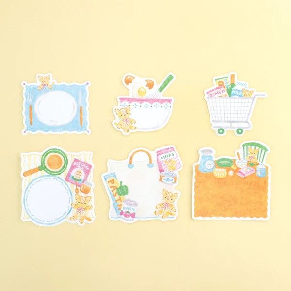Papier Platz x Nakauchi Waka - Flake Sticky Notes - Cat and Kitchen