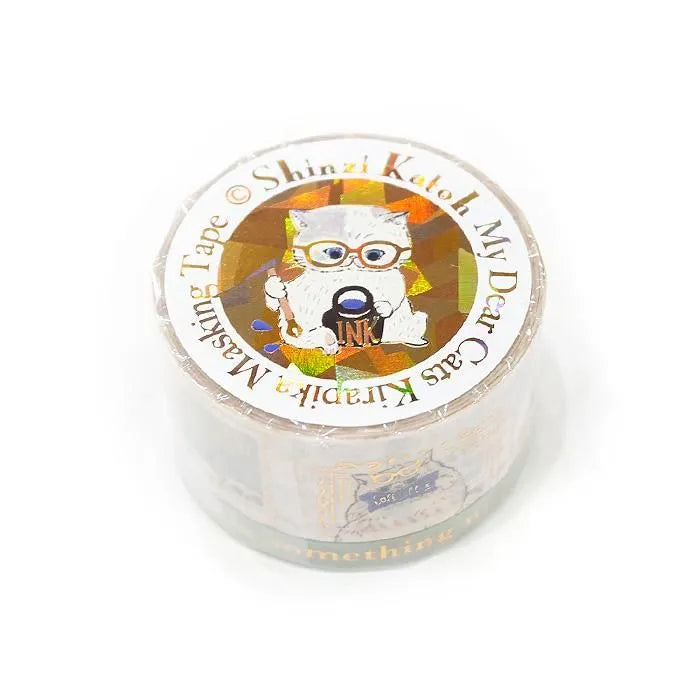 Shinzi Katoh Foil Washi Tape Set - My Dear Cats Series - Cat Letters