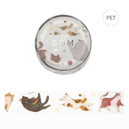 BGM Foil Clear Tape - Standard Life Series - Cat Play