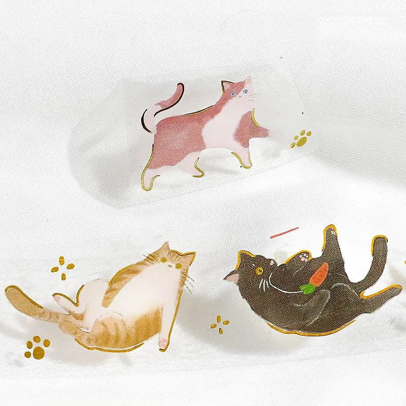 BGM Foil Clear Tape - Standard Life Series - Cat Play