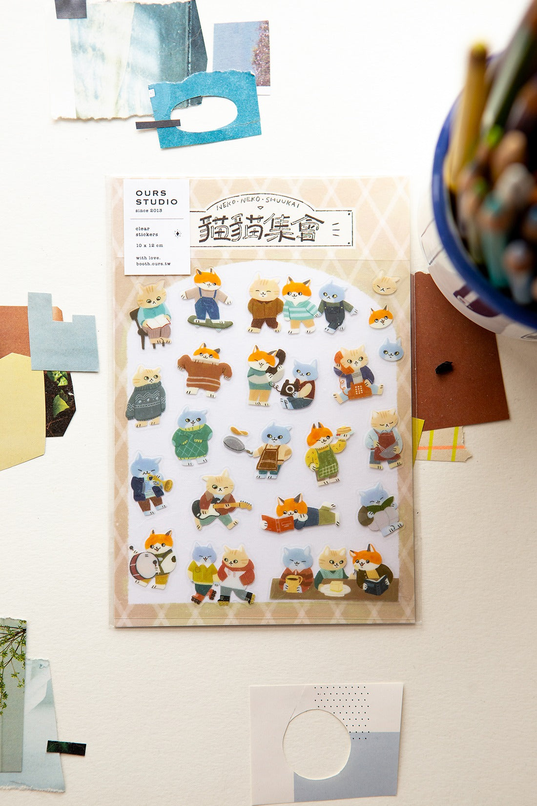 OURS x Koopa - Sticker Sheet - Cats Gathering