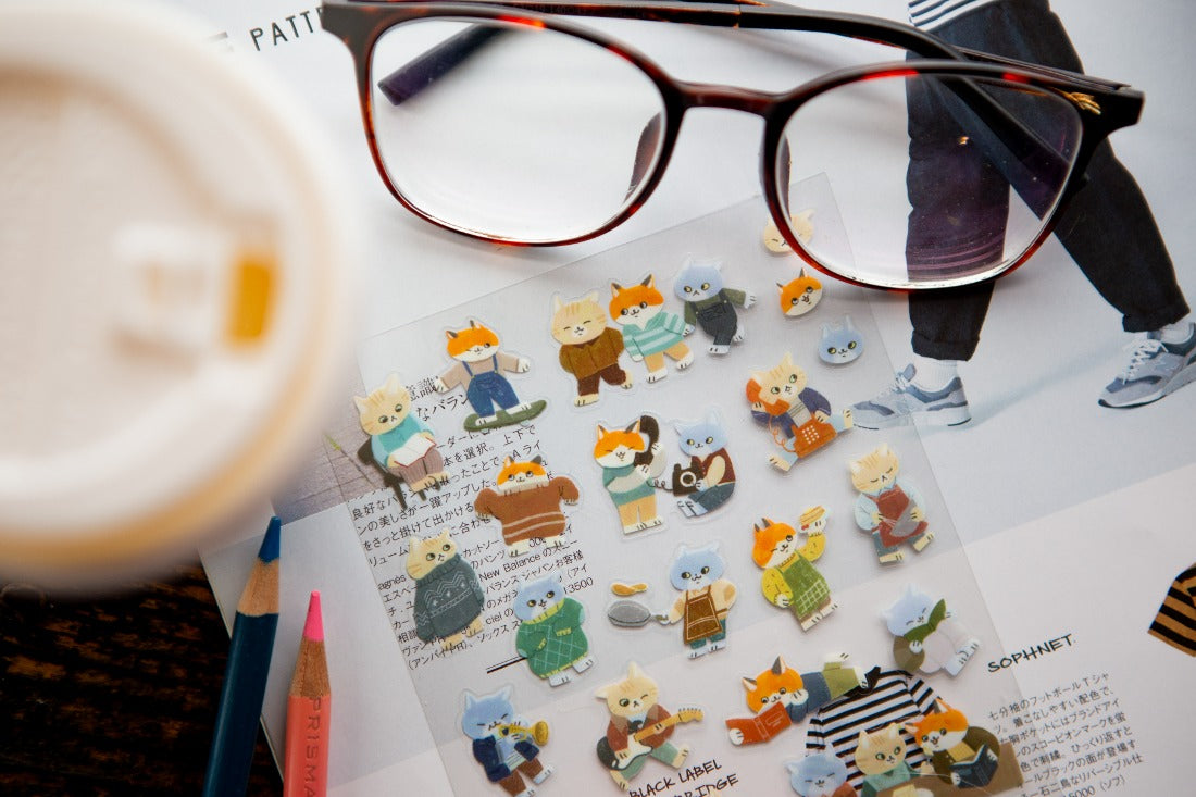 OURS x Koopa - Sticker Sheet - Cats Gathering