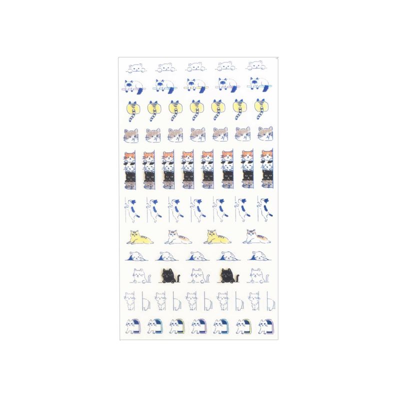 Furukawashiko Watashi-Biyori Daily Sticker Sheet - Cat