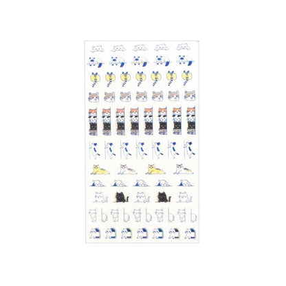 Furukawashiko Watashi-Biyori Daily Sticker Sheet - Cat