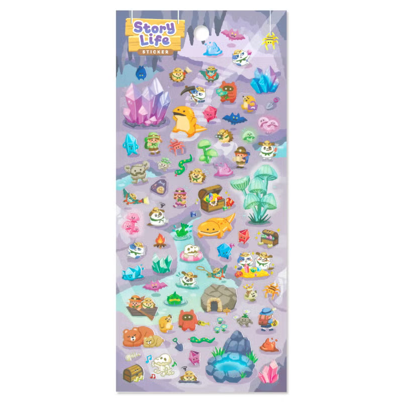Mind Wave Story Life Sticker Sheet - Cave