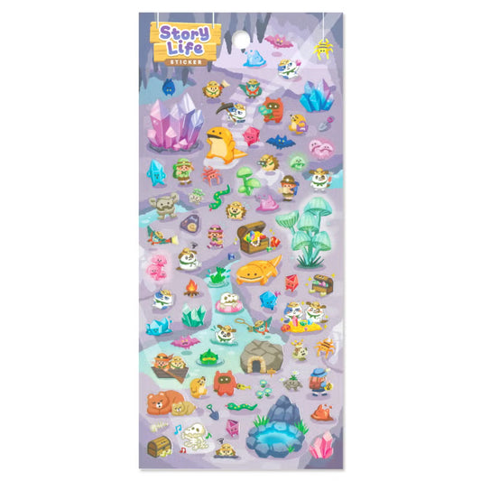 Mind Wave Story Life Sticker Sheet - Cave