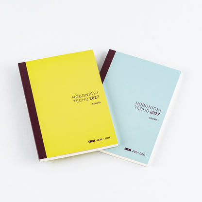 Hobonichi Techo 2027 Japanese Cousin Avec Books - 2 Book Set - A5
