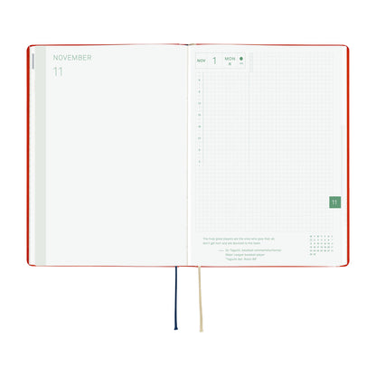 Hobonichi Techo 2027 HON - A5 - Yumi Kitagishi: White Cat and Rabbit's Tea Room