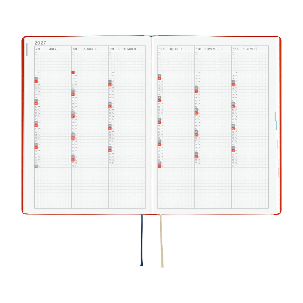 Hobonichi Techo 2027 HON - A5 - Yumi Kitagishi: White Cat and Rabbit's Tea Room