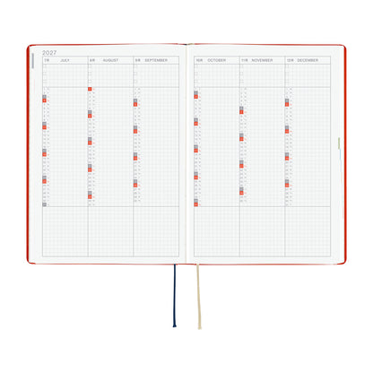 Hobonichi Techo 2027 HON - A5 - Yumi Kitagishi: White Cat and Rabbit's Tea Room