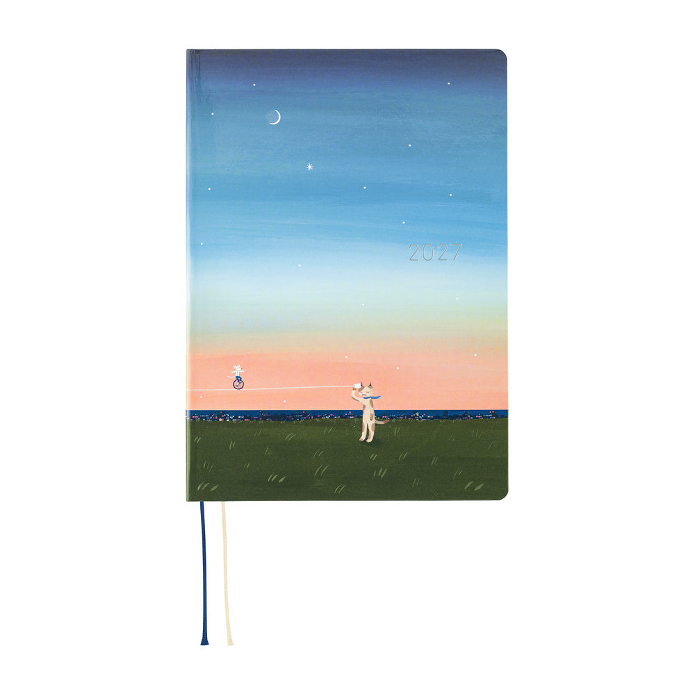 Hobonichi Techo 2027 HON - A5 - Hiroko Kubota: String Telephone Until the Moon is Full