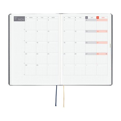 Hobonichi Techo 2027 HON - A5 - Slash (Navy)
