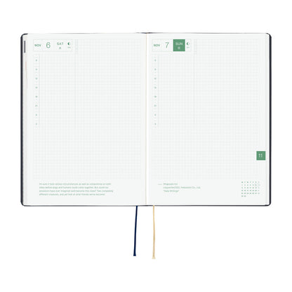 Hobonichi Techo 2027 HON - A5 - Slash (Navy)