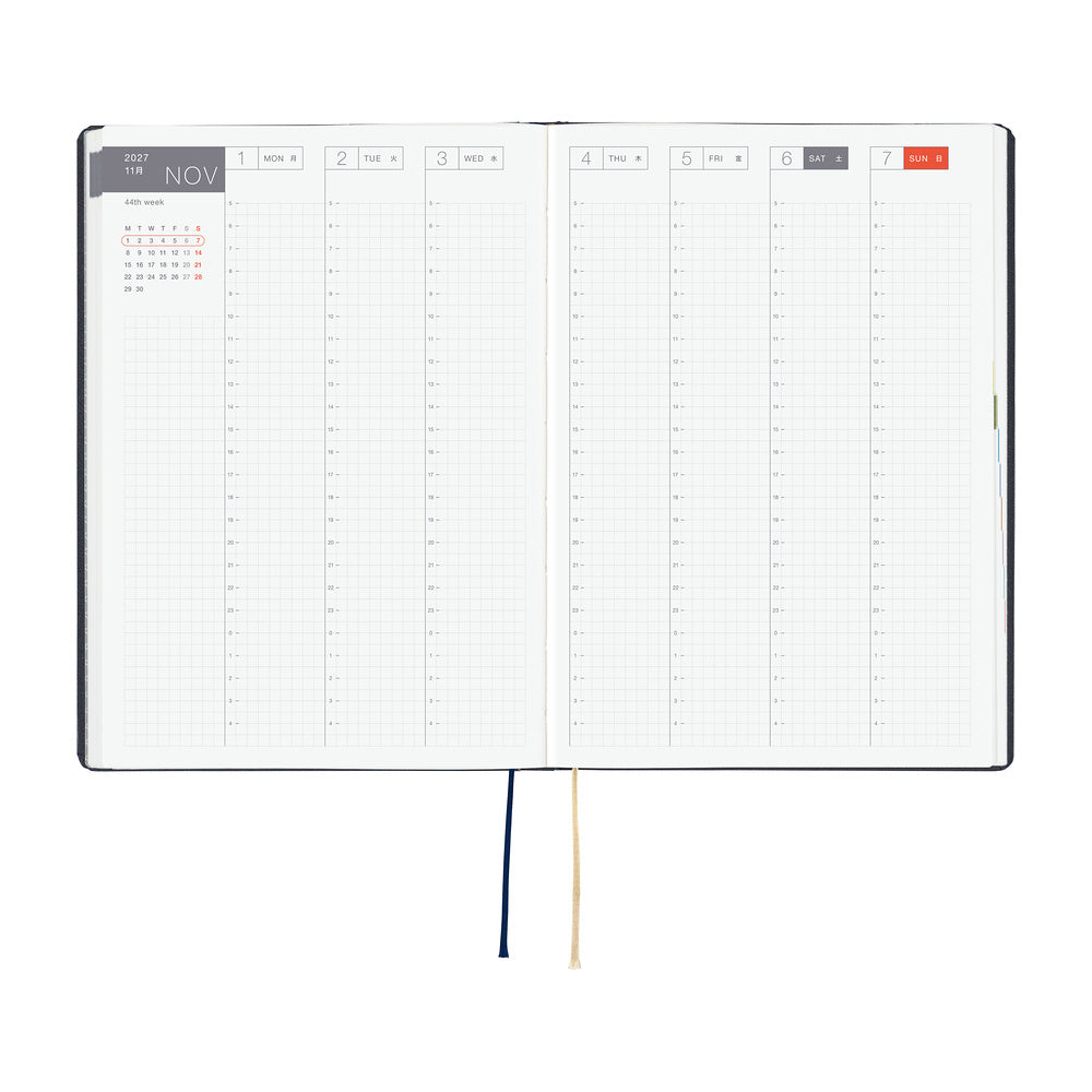 Hobonichi Techo 2027 HON - A5 - Slash (Navy)