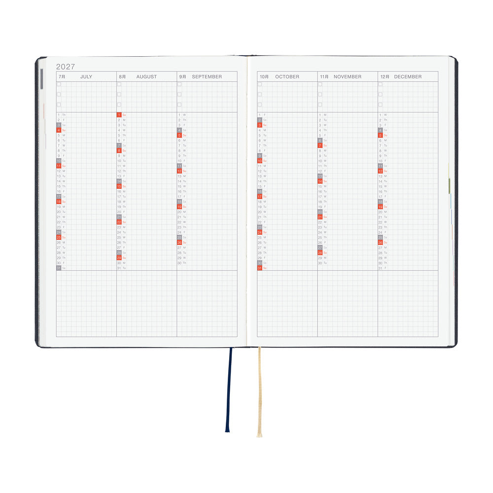 Hobonichi Techo 2027 HON - A5 - Slash (Navy)