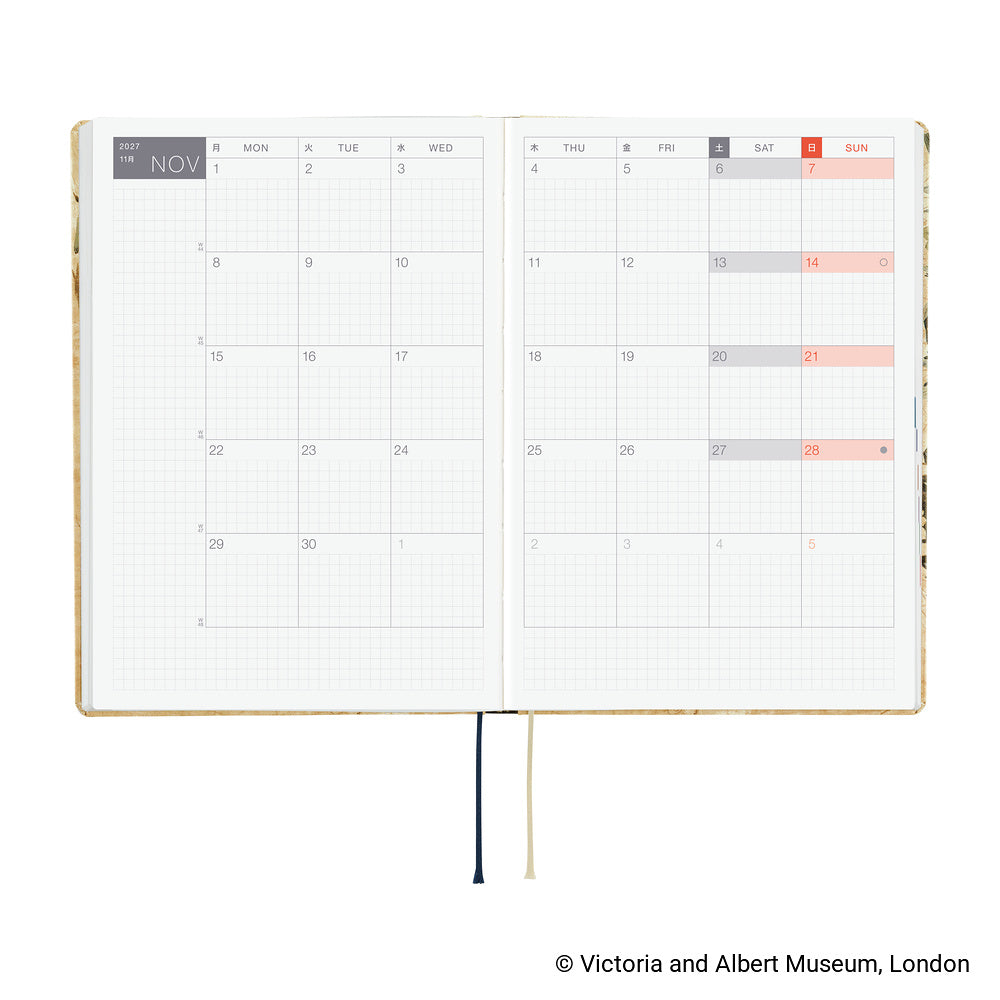 Hobonichi Techo 2027 HON - A5 - V&A Series: Vine