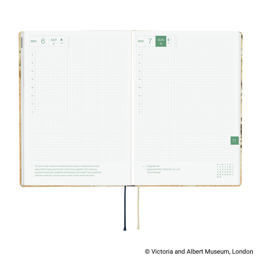 Hobonichi Techo 2027 HON - A5 - V&A Series: Vine