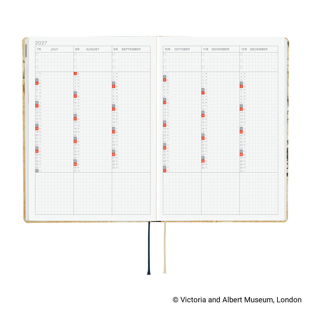 Hobonichi Techo 2027 HON - A5 - V&A Series: Vine