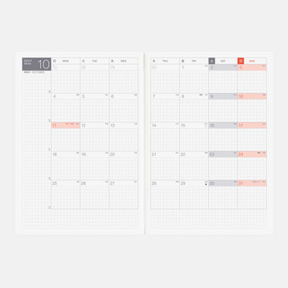 Hobonichi Techo 2027 Japanese Cousin Book - A5
