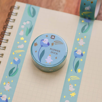 Thousand Skies - Foil Washi Tape - Flower Duck