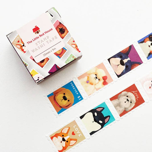 The Little Red House - Dogs Stamp Washi Tape