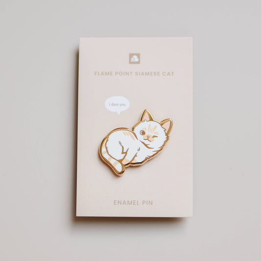 Thousand Skies - Enamel Pin - Flame Point Siamese Cat