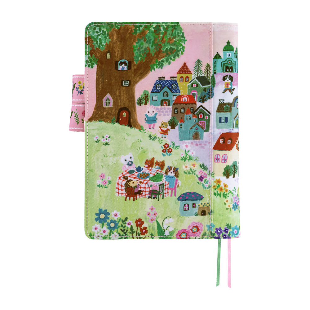 Hobonichi Original A5 Cover - Yumi Kitagishi: White Cat Village