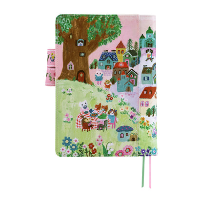 Hobonichi Original A5 Cover - Yumi Kitagishi: White Cat Village