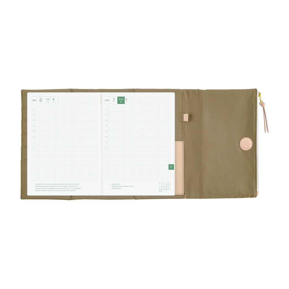 Hobonichi Original A5 Cover - Tragen: Bitter Plaid