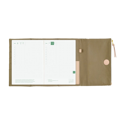 Hobonichi Original A5 Cover - Tragen: Bitter Plaid