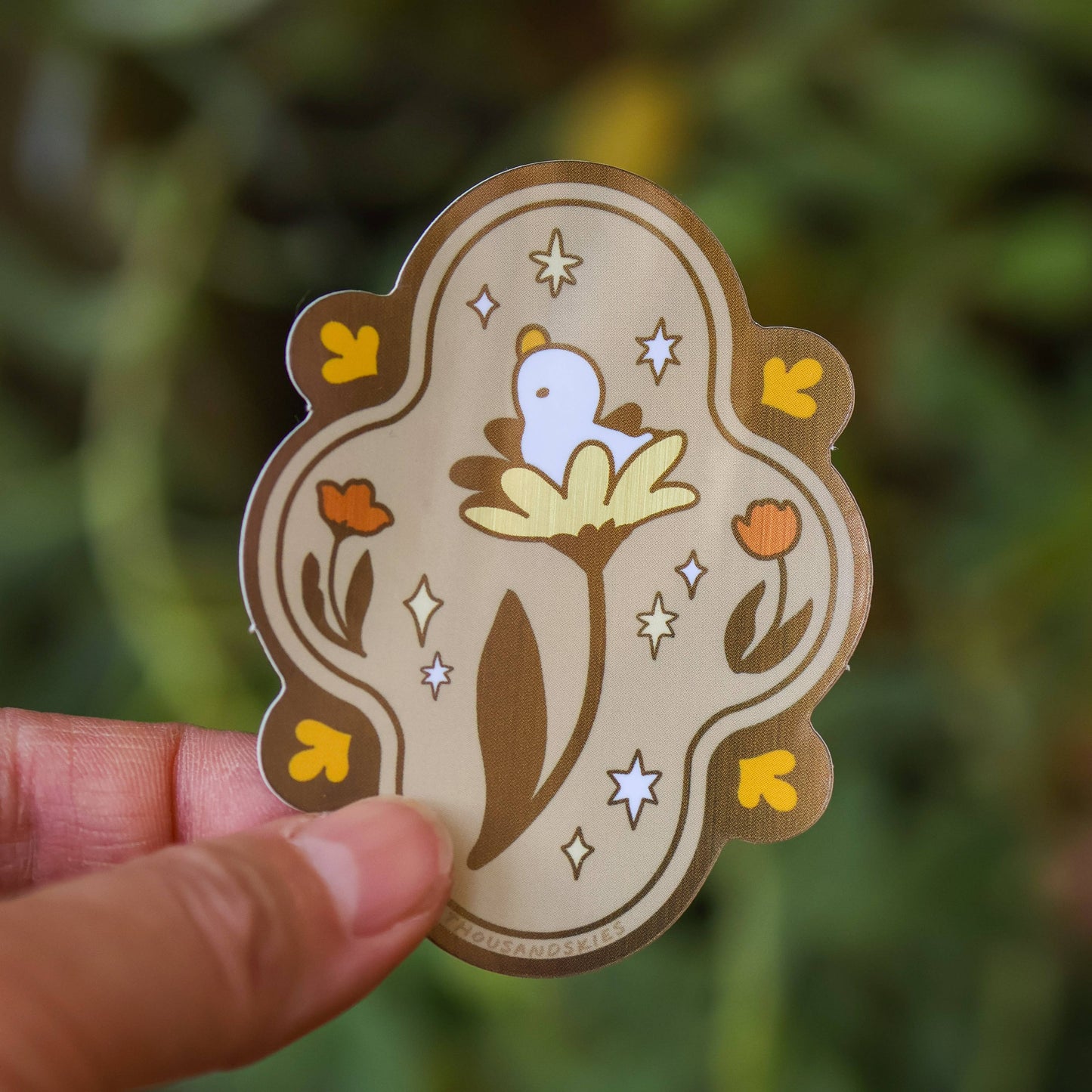 Thousand Skies - Holographic Vinyl Sticker - Early Blooms