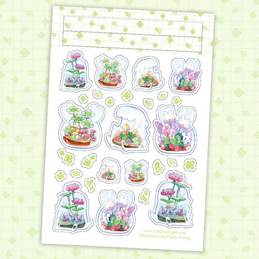 sakuradragon - Sticker Sheet - Terrarium