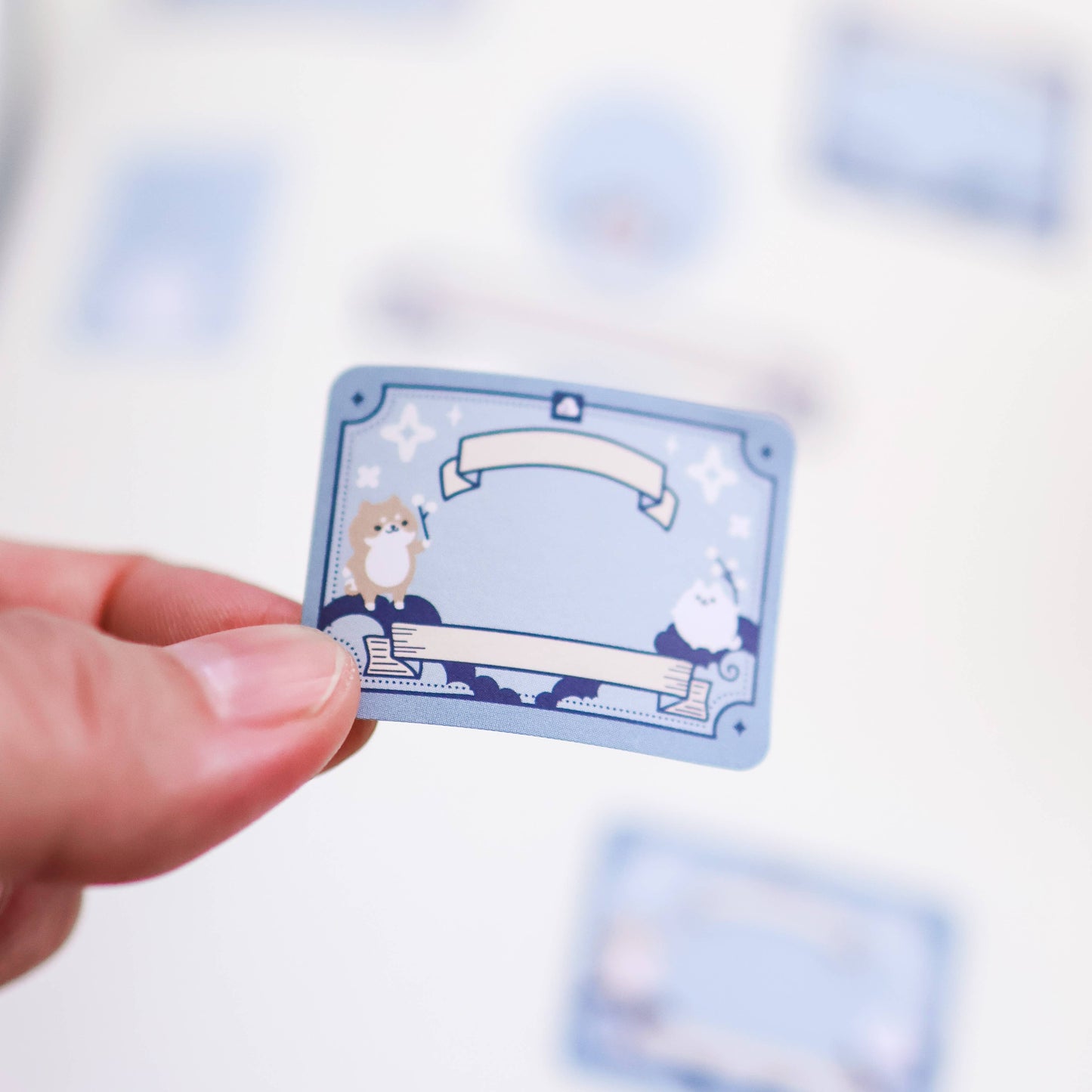 Thousand Skies - Kiss Cut Paper Roll Labels - Sparkles and Clouds